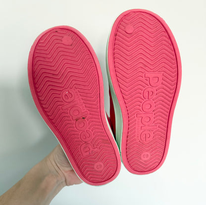 People Coral Pink Slip Ons (9)