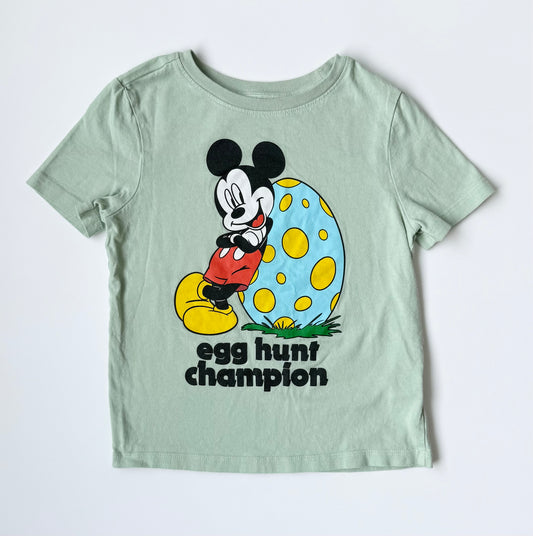 Old Navy x Disney Green Mickey “Egg Hunt Champion” T-Shirt (5T)