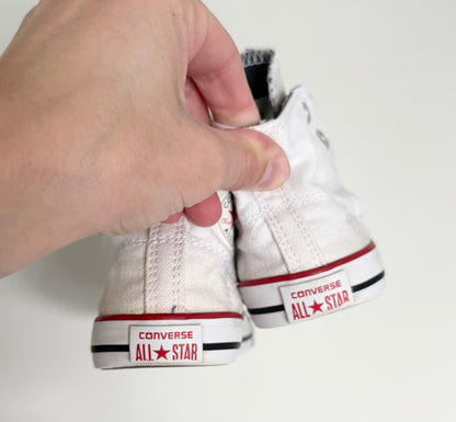 Converse White High Top Stretch Lace & Velcro Sneakers (8)