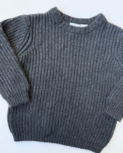 Zara Black Ribbed Knitted Sweater (2-3 Years)