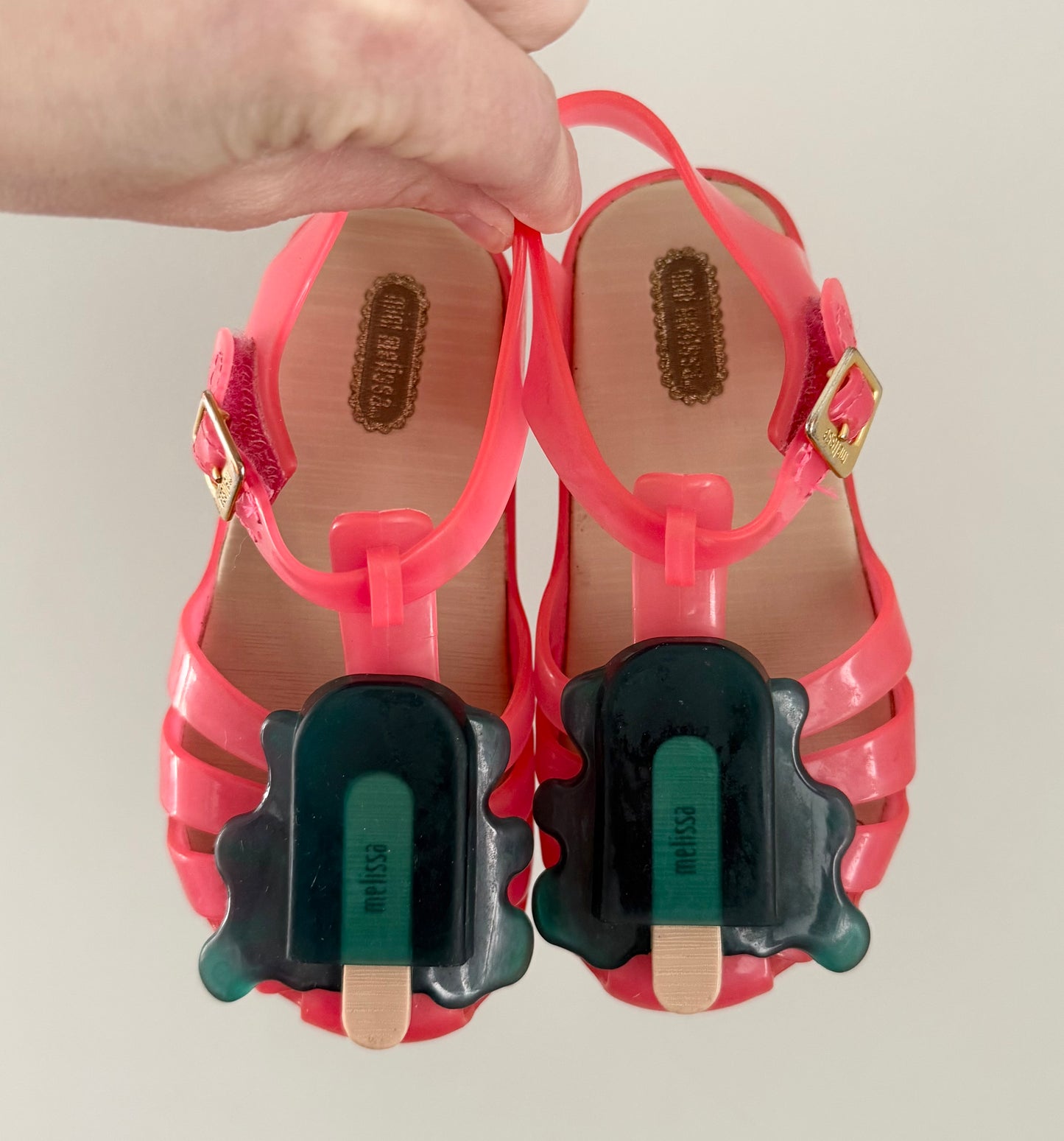 Mini Melissa Pink & Blue Popsicle Sandals (9)