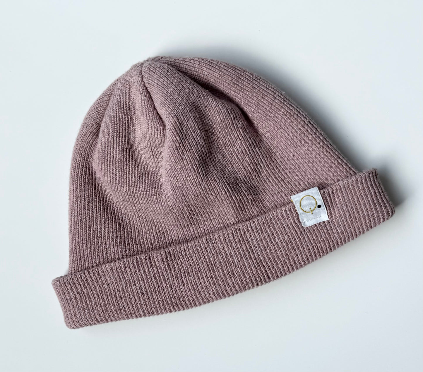 Quinn & Dot Light Pink Ribbed Beanie (3-5 Years)