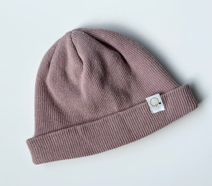 Quinn & Dot Light Pink Ribbed Beanie (3-5 Years)