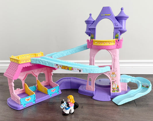 Fisher-Price Little People Disney Princess Klip Klop Castle & Aurora Horse #1