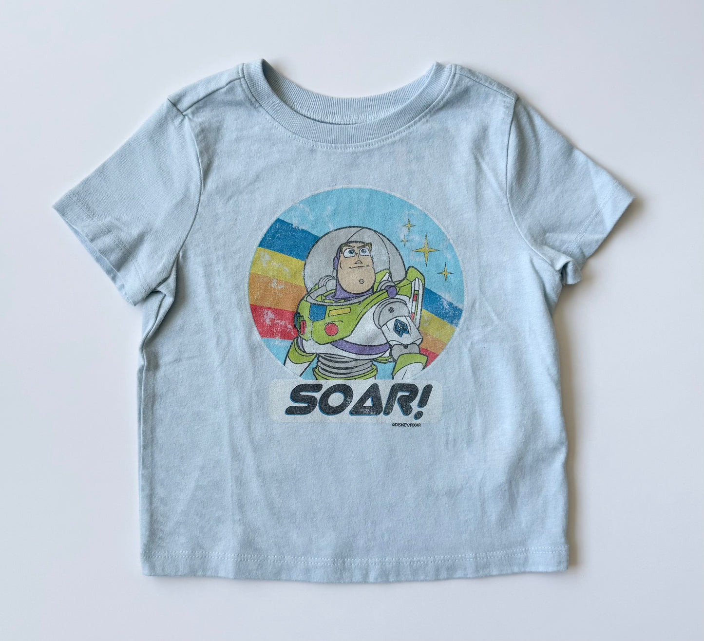 Old Navy x Disney Pixar Light Blue Toy Story Buzz Lightyear “Soar!” T-Shirt (18-24 Months)