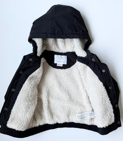 Zara Black & Sherpa Interior Jacket (12-18 Months)
