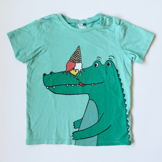 H&M Green Alligator Ice Cream T-Shirt (2-3 Years)