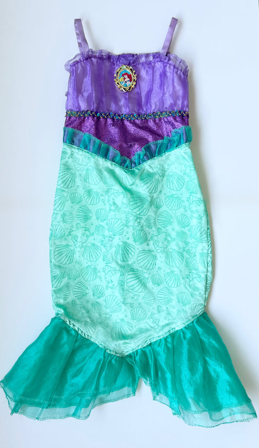 Disney Ariel Purple & Green Costume Dress (4-6 Years)