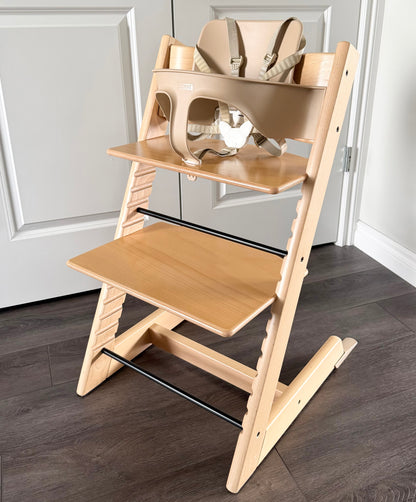 Stokke Tripp Trapp High Chair + Baby Set + Tray Bundle