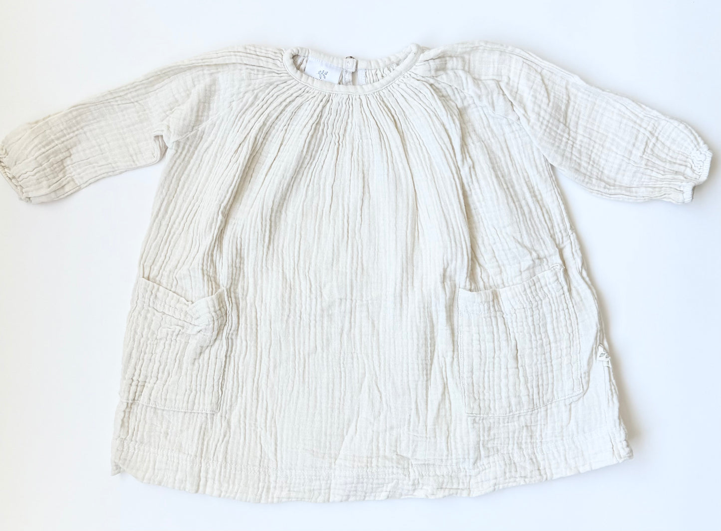 Ruby Co White Muslin Dress (12-24 Months)