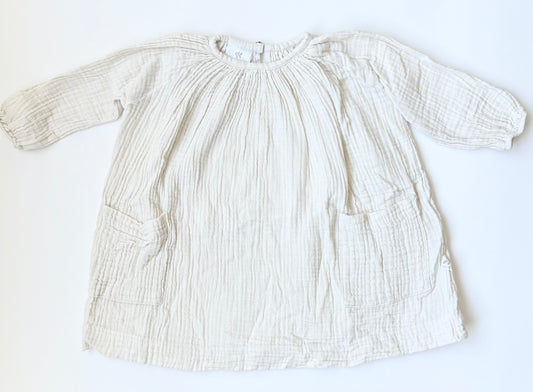 Ruby Co White Muslin Dress (12-24 Months)
