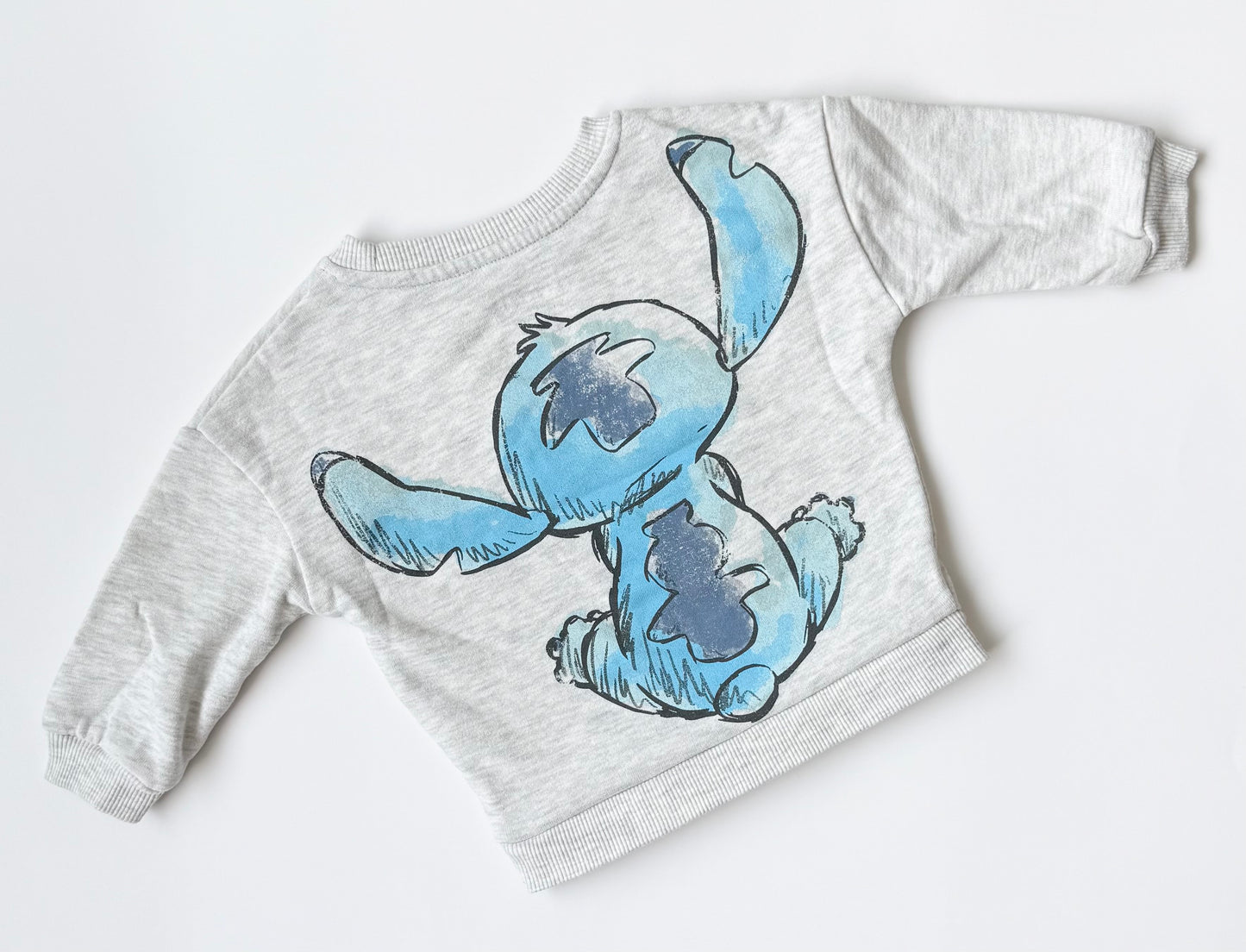 Disney Stitch Light Grey Sweater (18 Months)