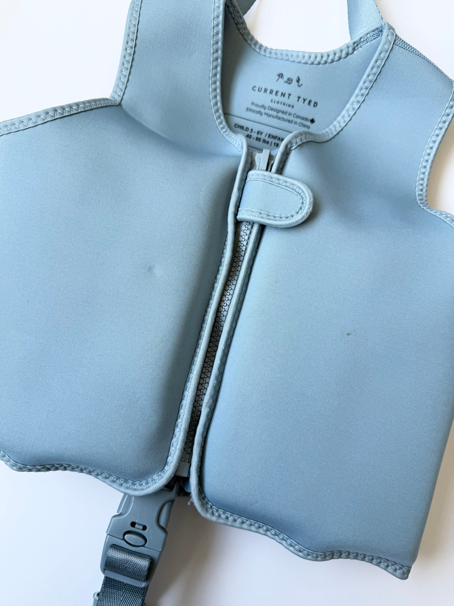 Current Tyed Swim Vest in Stone Blue (3-6 Years)