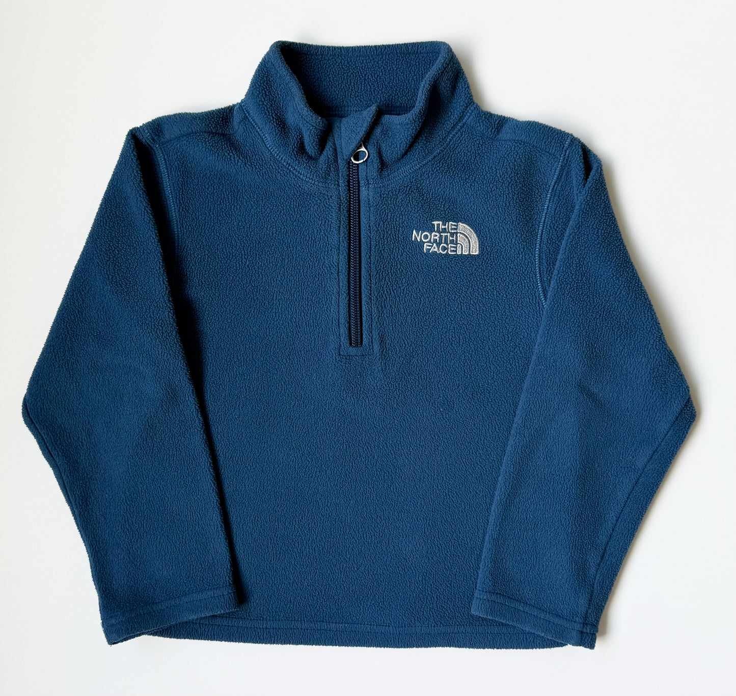 The North Face Blue 1/4 Zip Fleece Long Sleeve (3T)
