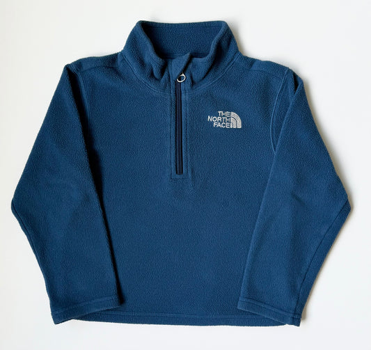 The North Face Blue 1/4 Zip Fleece Long Sleeve (3T)