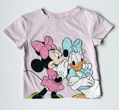 H&M x Disney Light Pink Minnie & Daisy T-Shirt (4-6 Years)