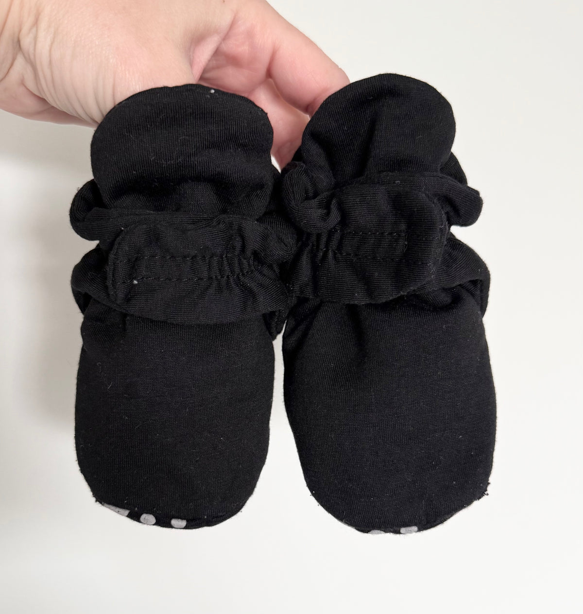 Myggpp Black & Polkadot Bottoms Booties (2)