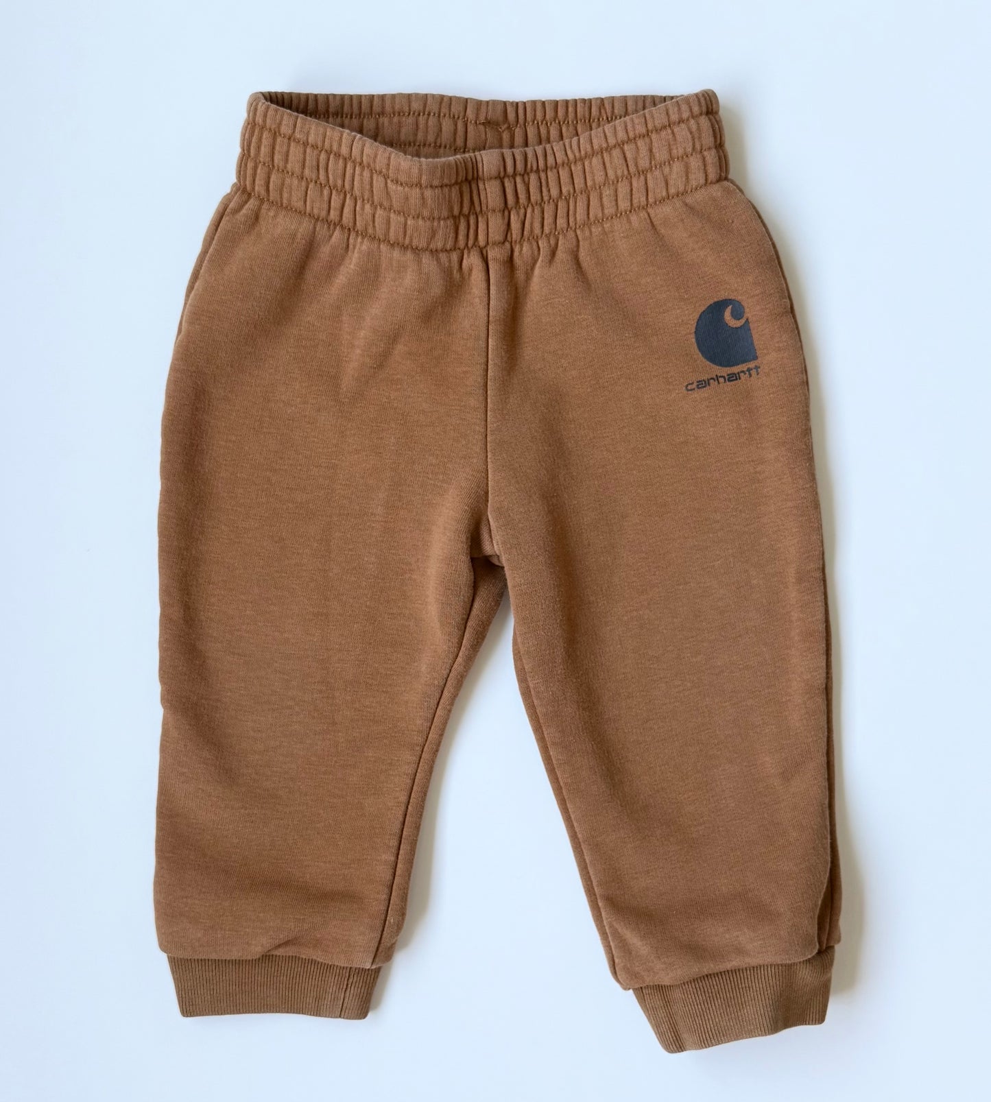 Carhartt Brown Fleece Logo Sweatpants (12 Months)