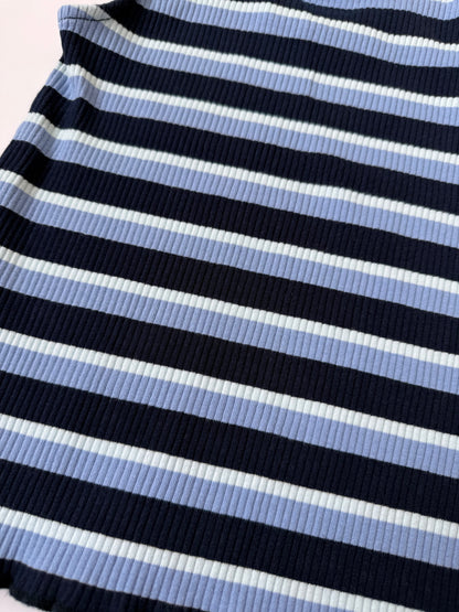 Zara Blue Stripped Ribbed Tank Top (2/3 Years)