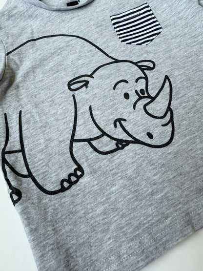 TAG Light Grey Rhino T-Shirt (9 Months)