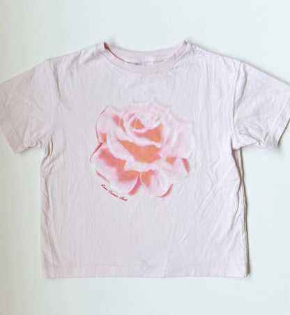 Zara Light Pink Rose “Love Comes First” T-Shirt (6-7 Years)