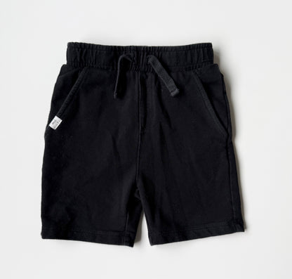 Miles the Label Black Sweat Shorts (24 Months)