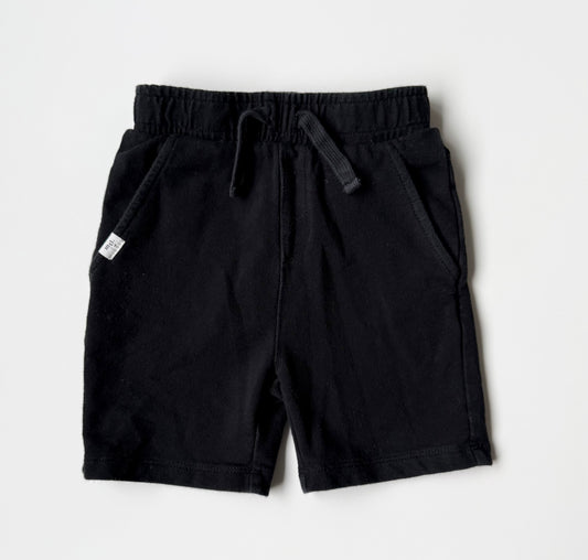 Miles the Label Black Sweat Shorts (24 Months)