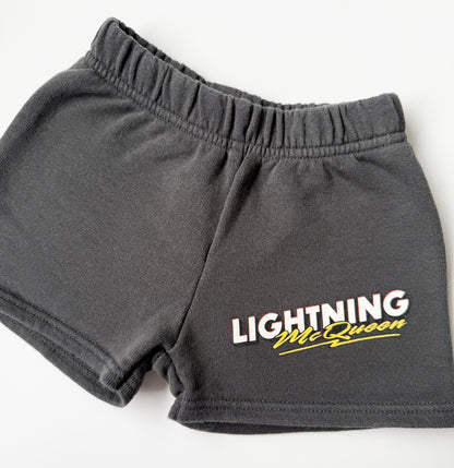 Zara x Disney Pixar Cars Dark Grey Lightening McQueen Sweat Shorts (2 Years)