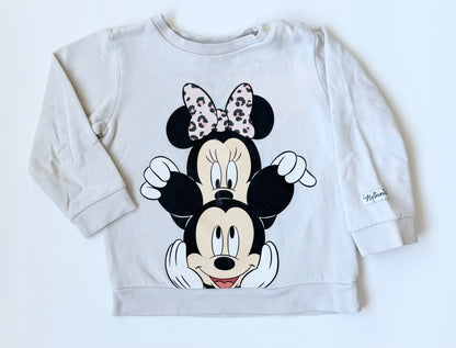 H&M x Disney Light Grey Minnie & Mickey Peekaboo Sweater (18-24 Months)