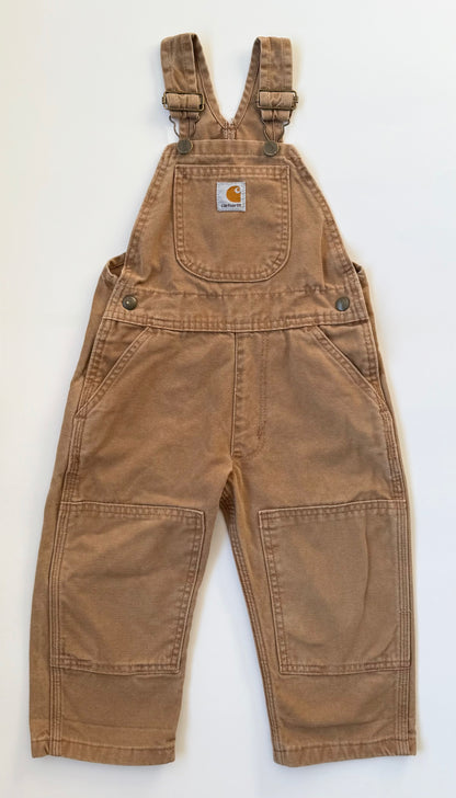Vintage Carhartt Brown Distressed Overalls (2T)