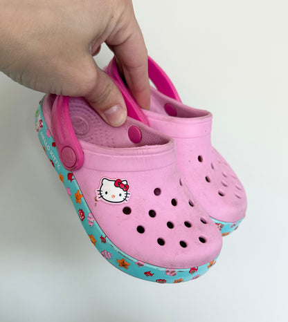 Crocs Pink Hello Kitty Clog Slip Ons (6/7)