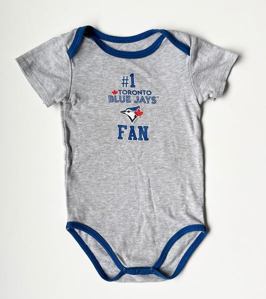 Snugabye x Toronto Blue Jays #1 Fan Baseball Bodysuit (18-24 Months)