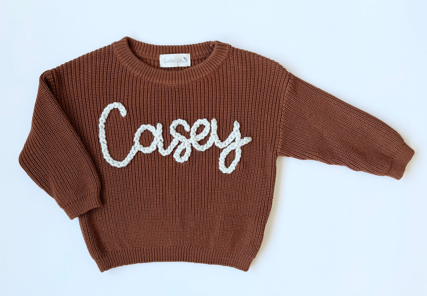 Swaddled Silly Brown “Casey” Knit Sweater (3-4 Years)