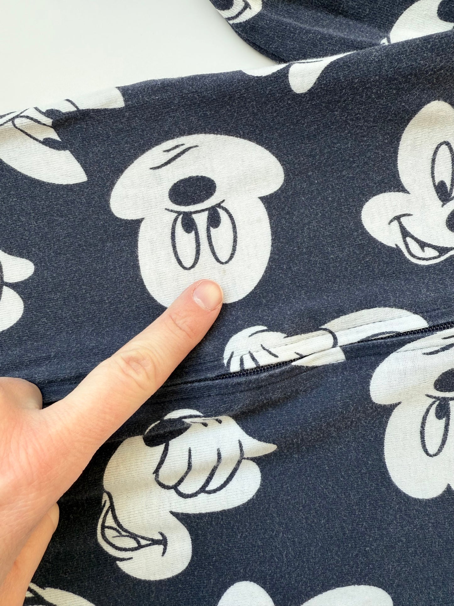 Baby Gap Disney Navy & Red Mickey Mouse Sleeper Romper (3 Years)