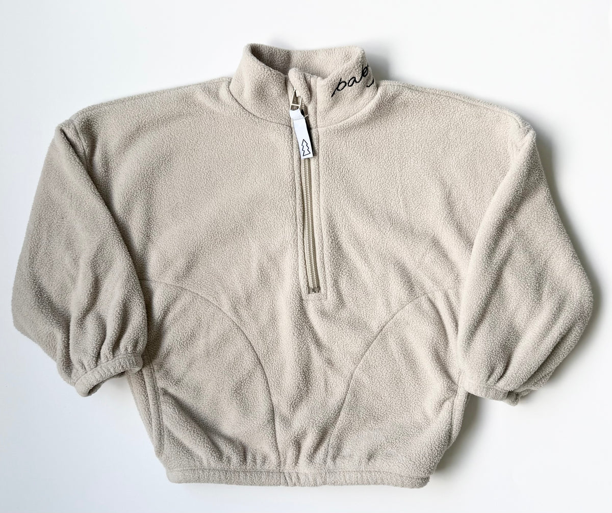 North Kinder “Baby” Polar Fleece Tan Teddy Bear Zip Up (6-12 Months)
