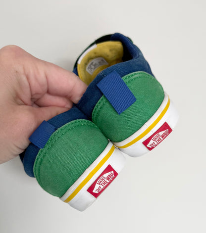Vans Doheny Old Skool V Primary Colorblock Velcro Sneakers (10)