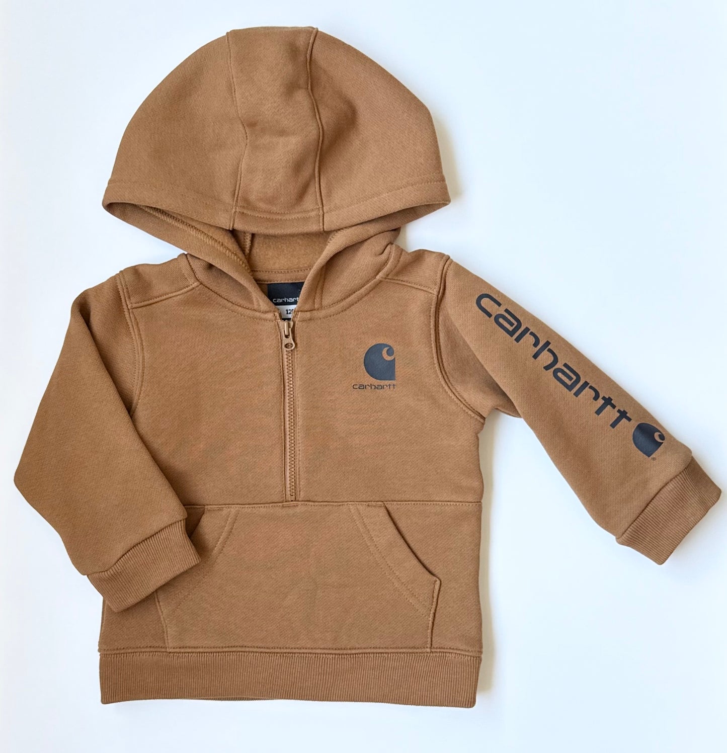 Carhartt Brown Half Zip Hoodie Sweater (12 Months)