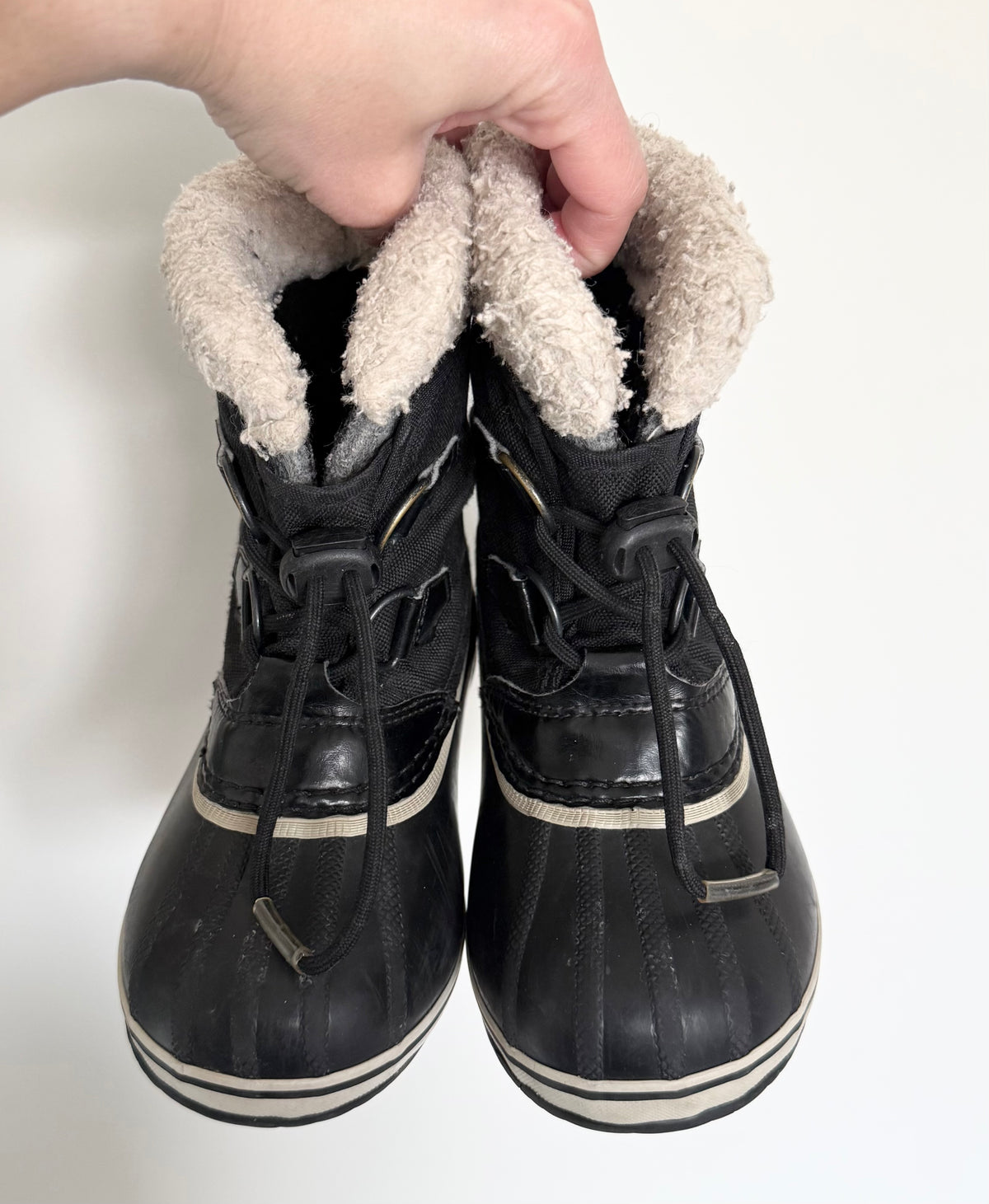 Sorel Yoot Pac Black Nylon Winter Boots (12)