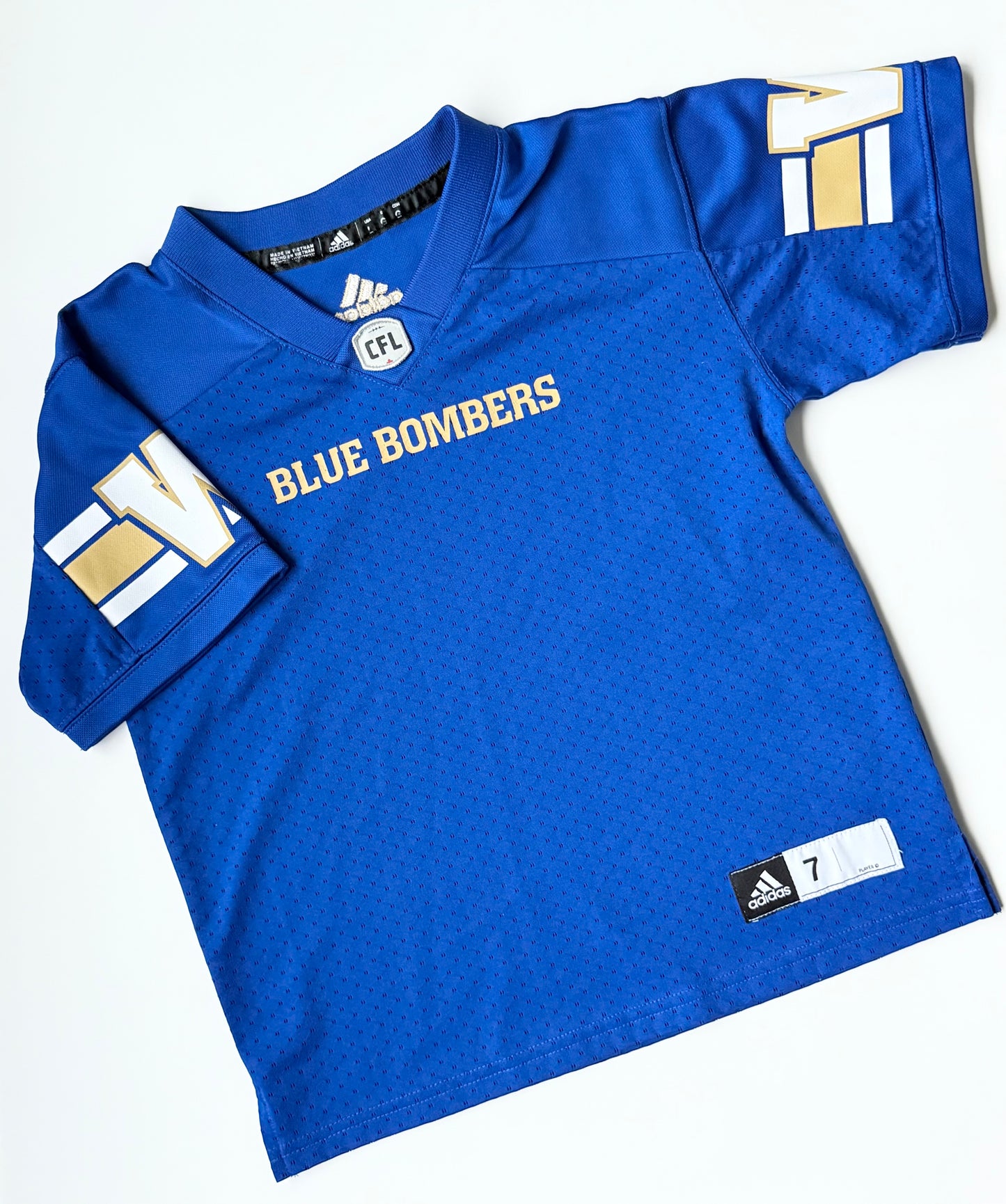 Winnipeg Blue Bombers Adidas Blue Football Jersey (7 Years)