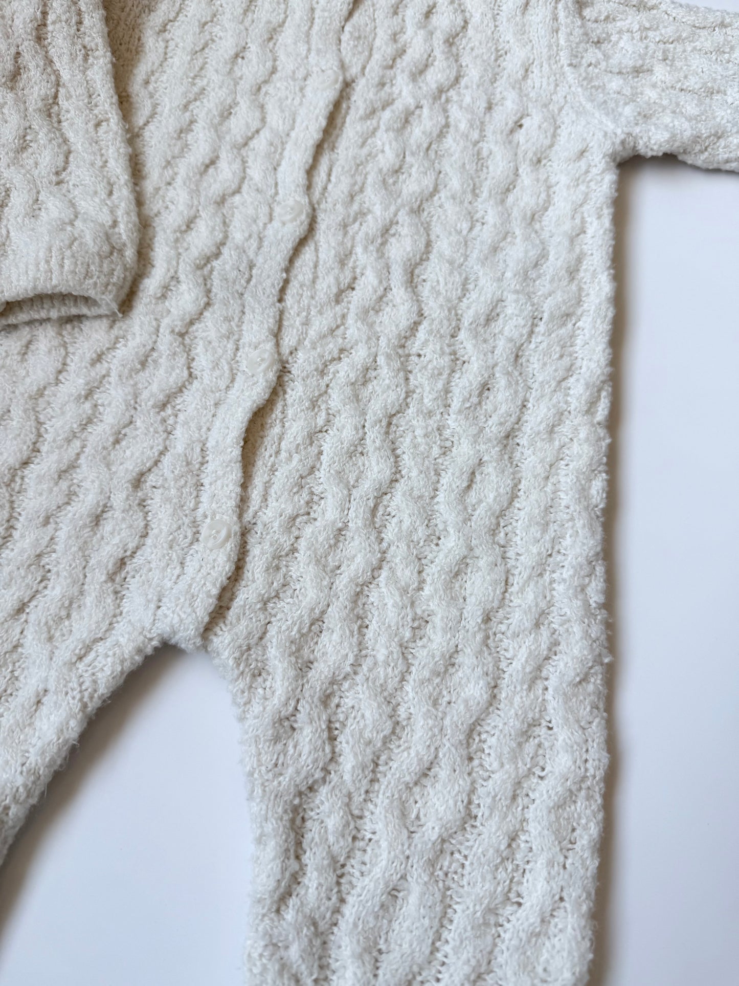 Zara Cream Knit Jumpsuit (3-6 Months)