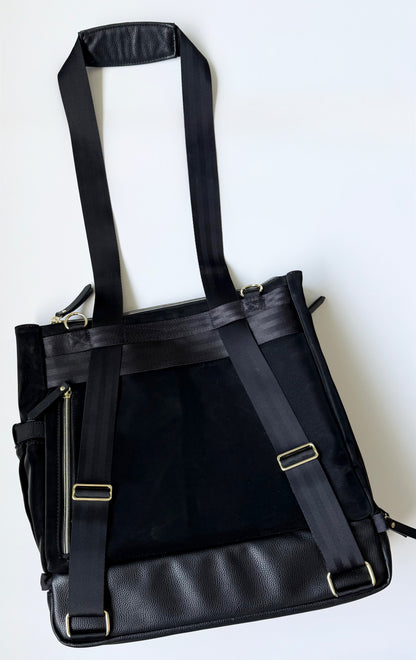 Petunia Pickle Bottom Pivot Backpack Diaper Bag in Twilight Black