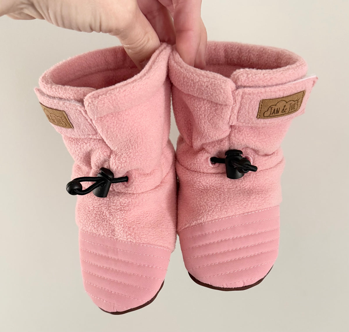 Jan & Jul Stay-Put Pink Cozy Booties (3/4)