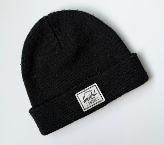 Herschel Black Beanie - One Size (6-18 Months)