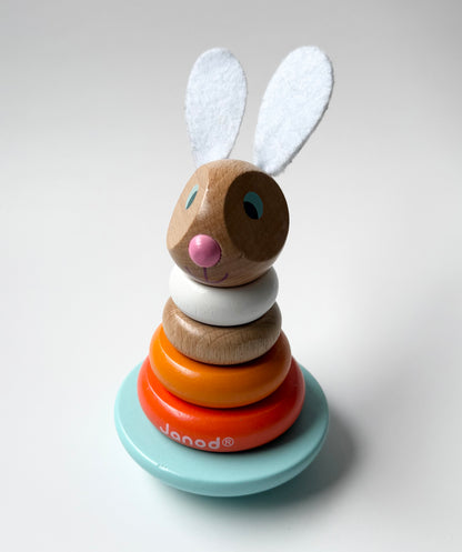 Janod Lapin Stackable Roly-Poly Rabbit