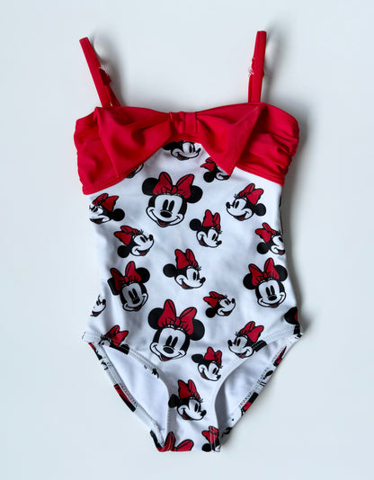 The Disney Store Red & White Minnie Mouse One Piece Swimsuit (2T)