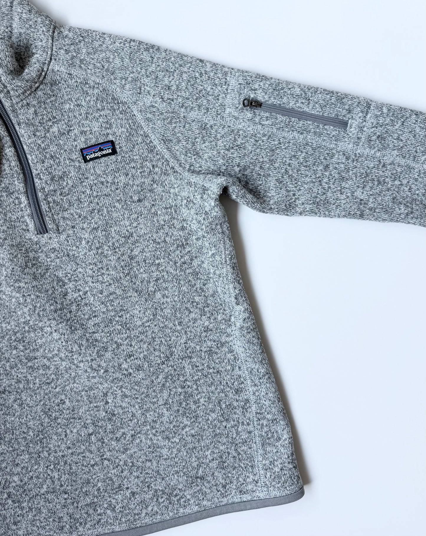 Patagonia Better Sweater 1/4 Zip Fleece in Birch White (14 Years - XL)