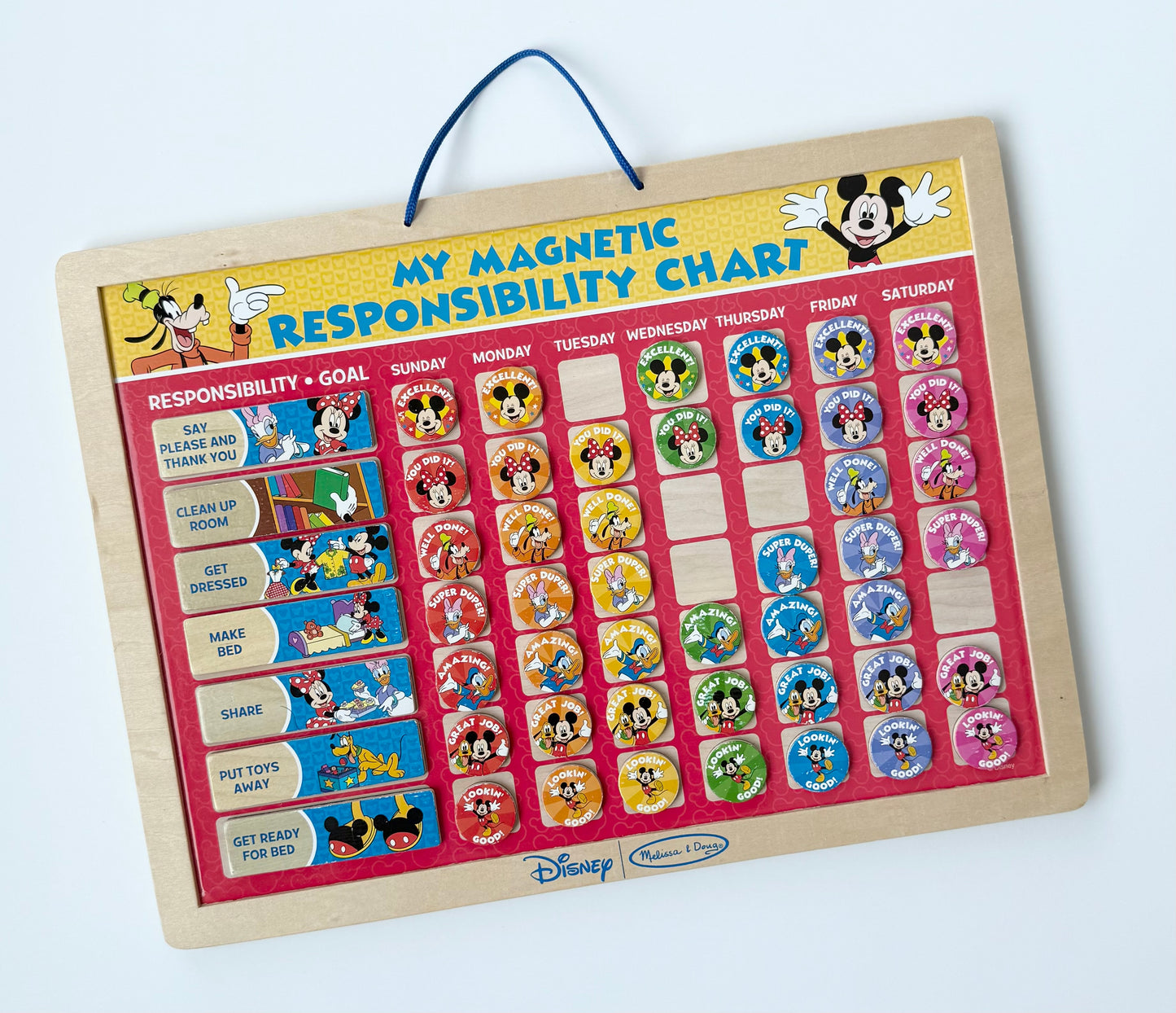 Melissa & Doug Disney Mickey Mouse Clubhouse My Magnetic Responsibility Chart