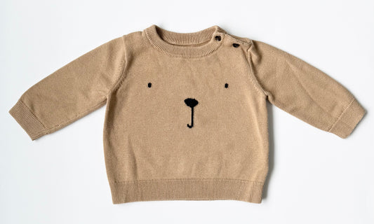 Baby Gap Tan Knit Teddy Sweater (6-12 Months)