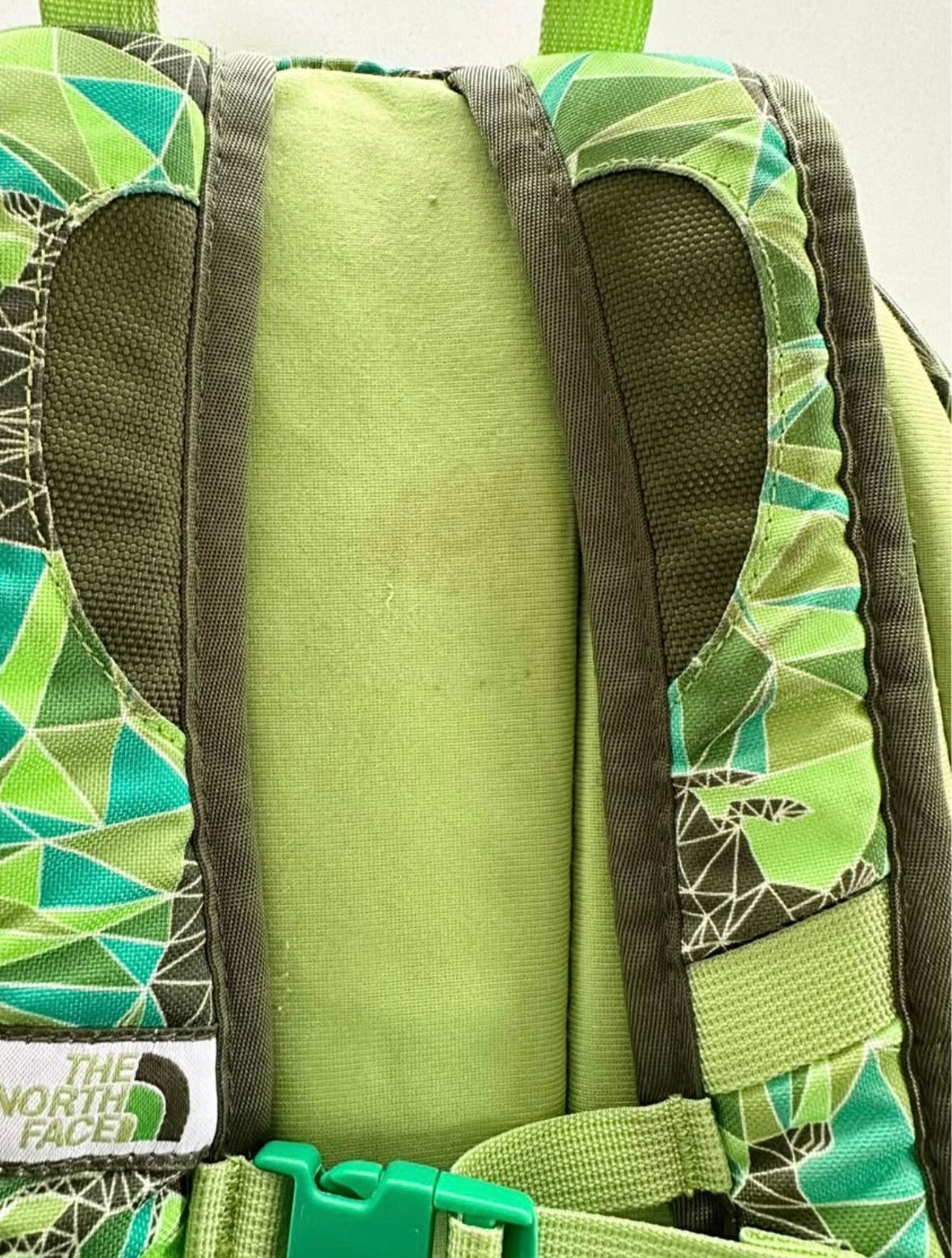 children's the north face recon squash youth backpack The North Face Recon Squash Green Geometric Bears Back Pack