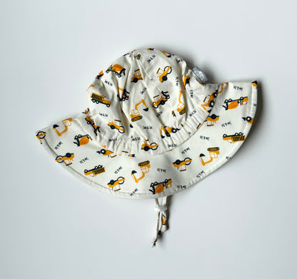 Jan & Jul Construction Vehicles Sun Hat (6-24 Months)